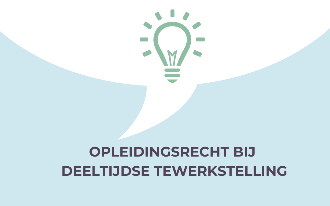 Opleidingsrecht bij deeltijdse tewerkstelling