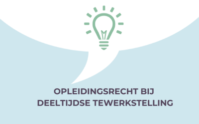 Opleidingsrecht bij deeltijdse tewerkstelling
