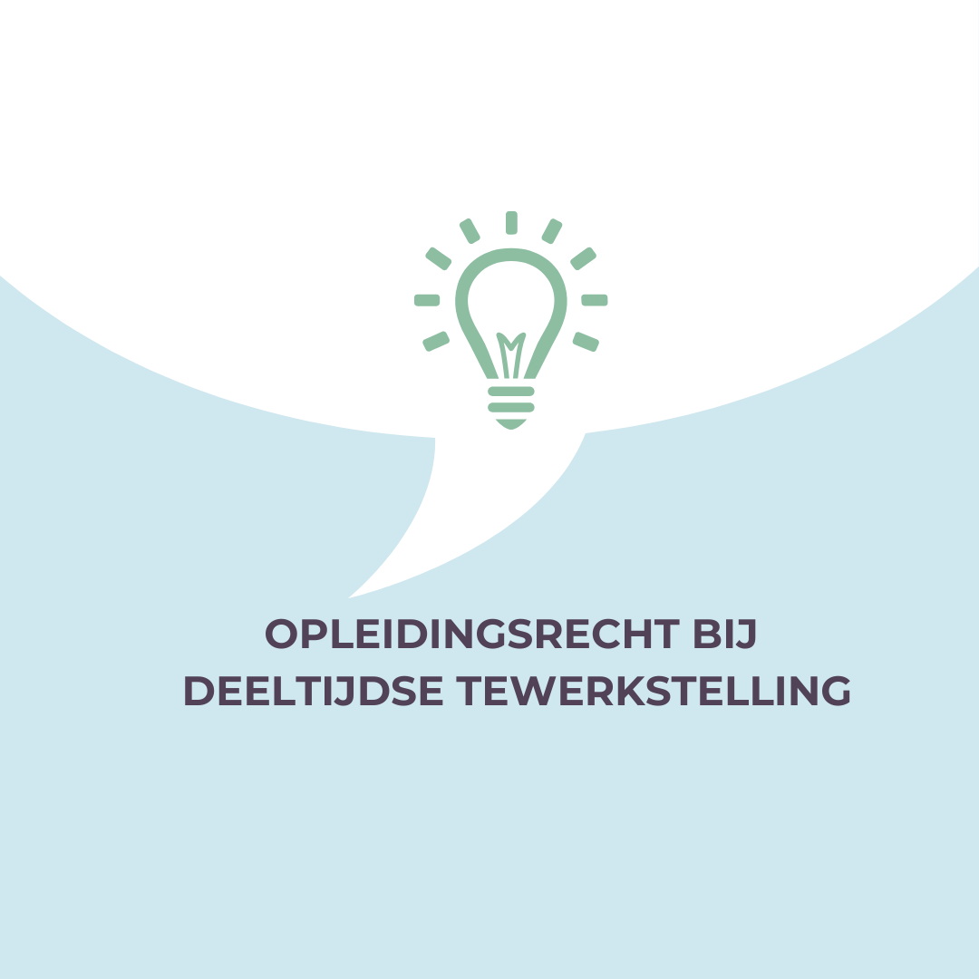 Opleidingsrecht bij deeltijdse tewerkstelling