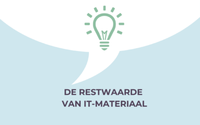 Over de restwaarde van IT-materiaal