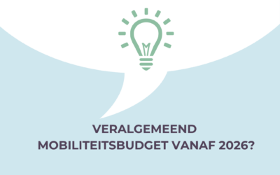 Veralgemeend mobiliteitsbudget vanaf 2026