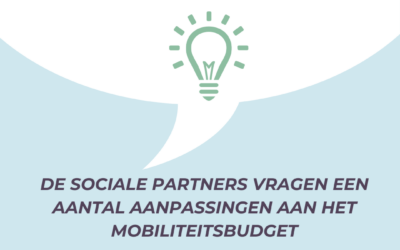 Wijzigingen aan het mobiliteitsbudget op komst