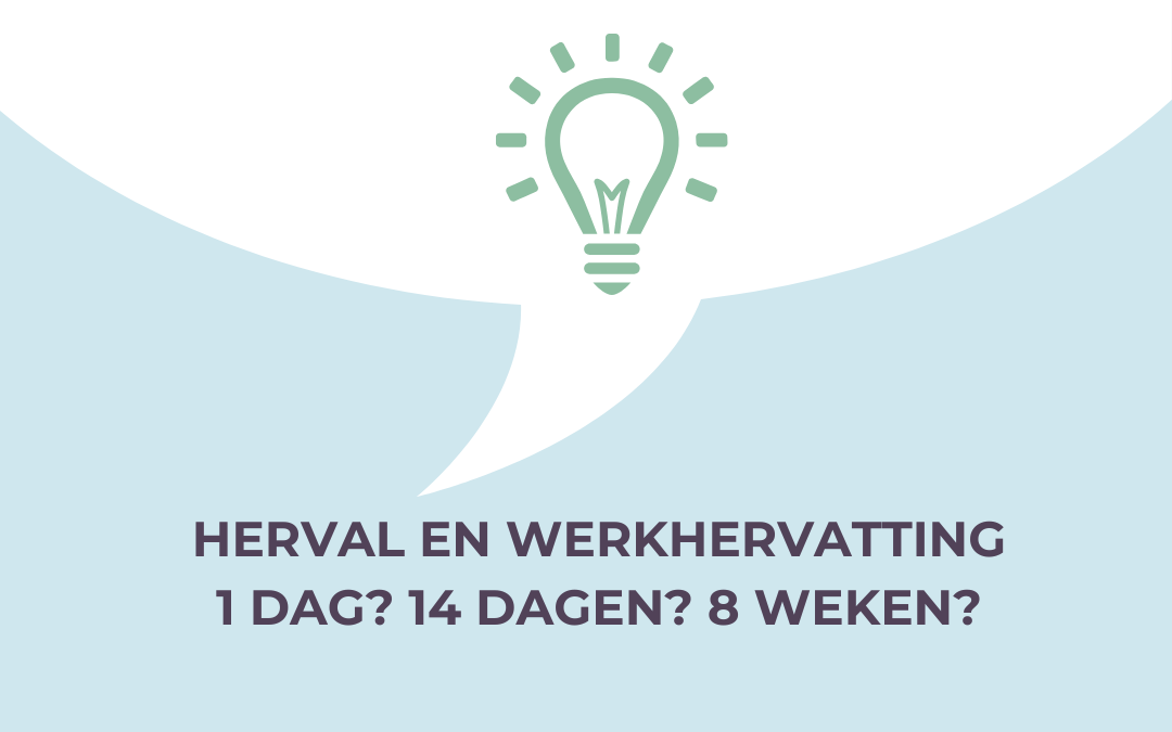 Werkhervatting bij ziekte